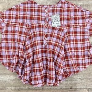 Free people secret garden flannel